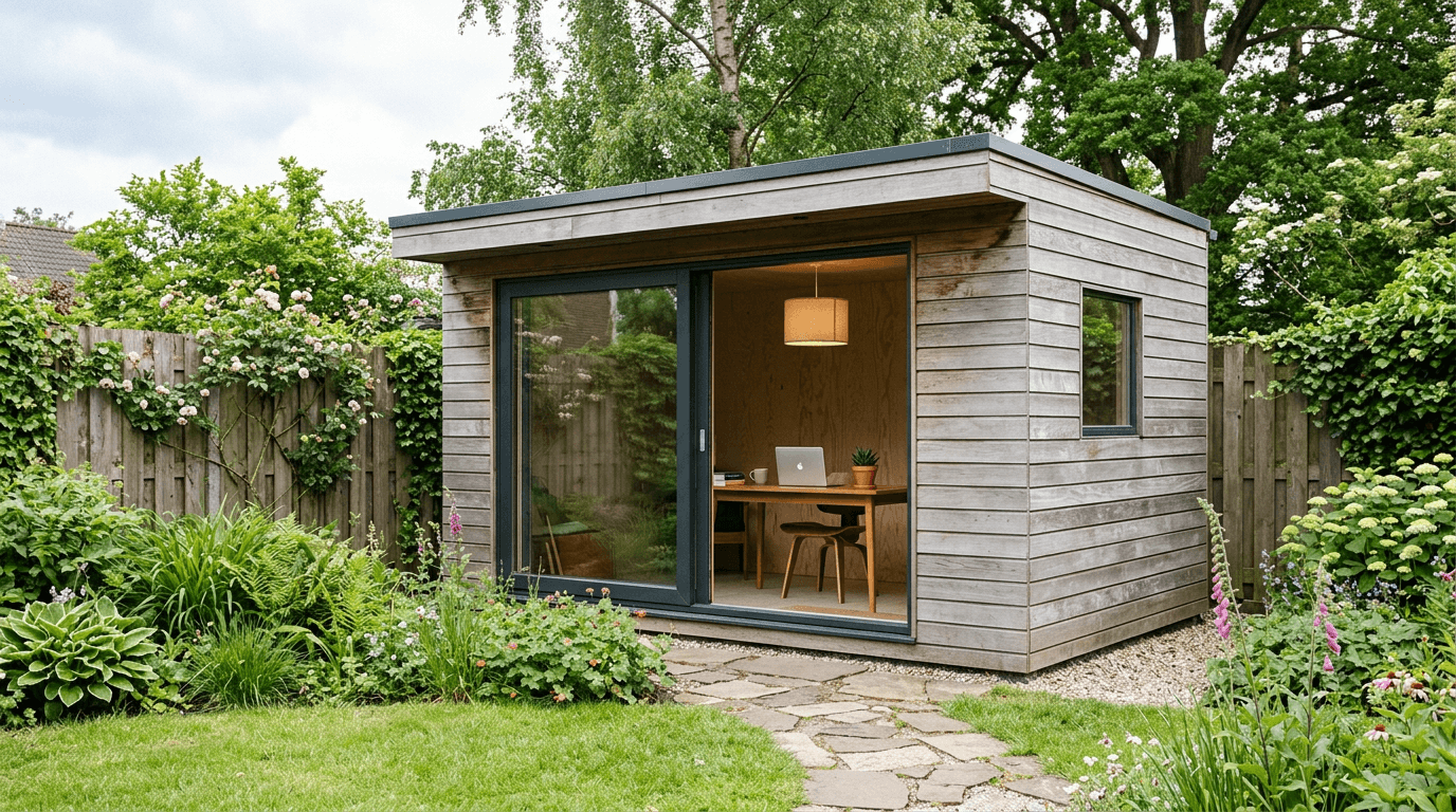 Tuinkantoor in de tuin — Haarlem