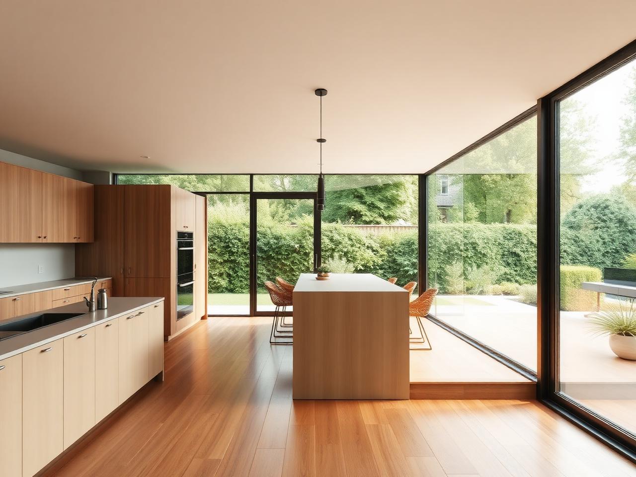 Open keuken-uitbouw